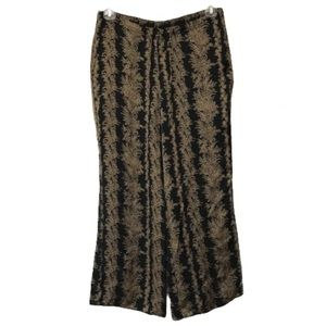 Tommy Bahama 100% Silk Floral Print Crop Pants Loose Fit Women 6